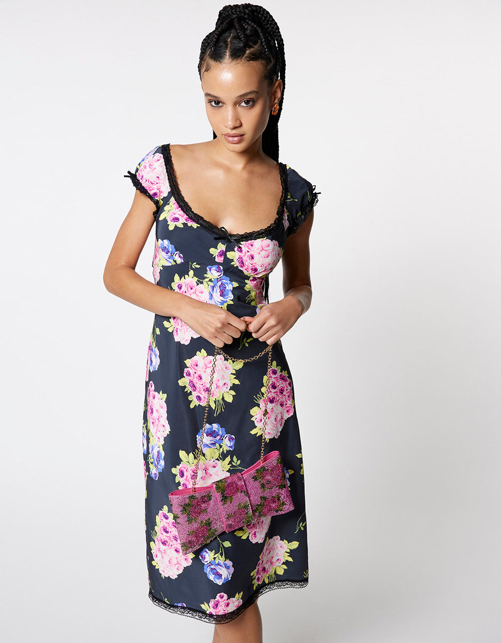 Betsey Johnson Sale | MALIBU MIDI DRESS BLACK