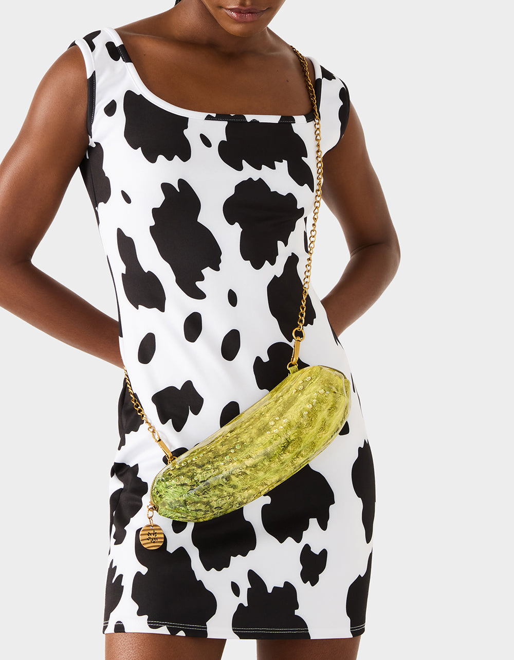 Betsey Johnson Best Seller | A BIG DILL GREEN Women's Kitsch Food Dill Pickle Crossbody Handbag