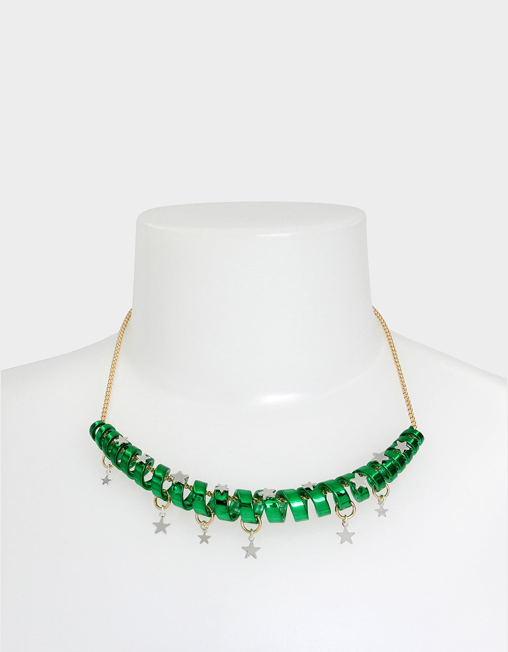 Betsey Johnson Trusted | BETSEYS HOLIDAY COIL NECKLACE GREEN