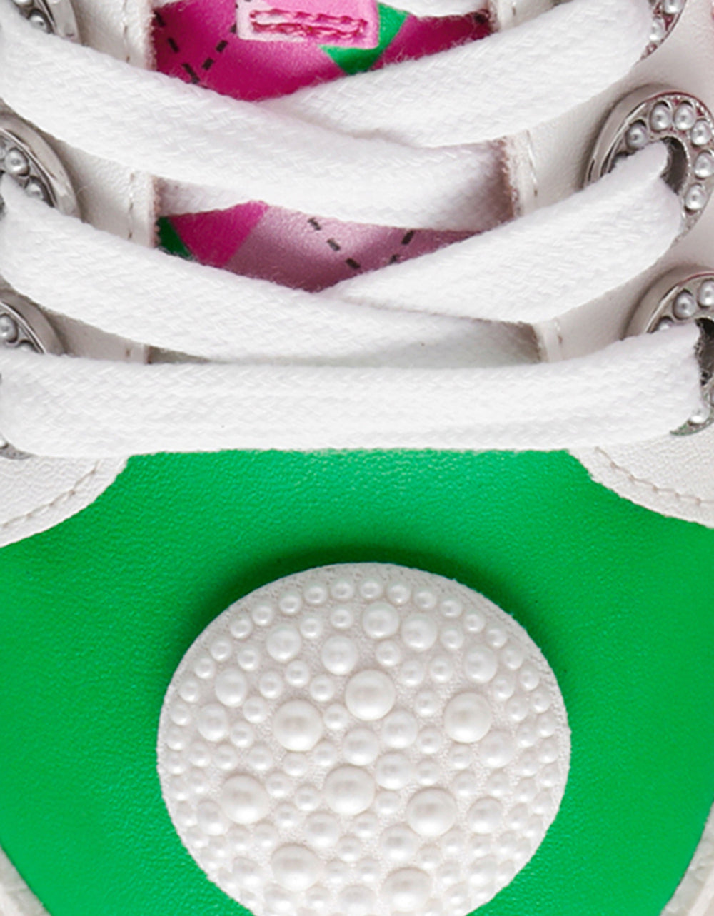 Betsey Johnson Special Offer | SHERRIE PINK/GREEN MULTI Women's Low-Top Lace-Up Sneaker