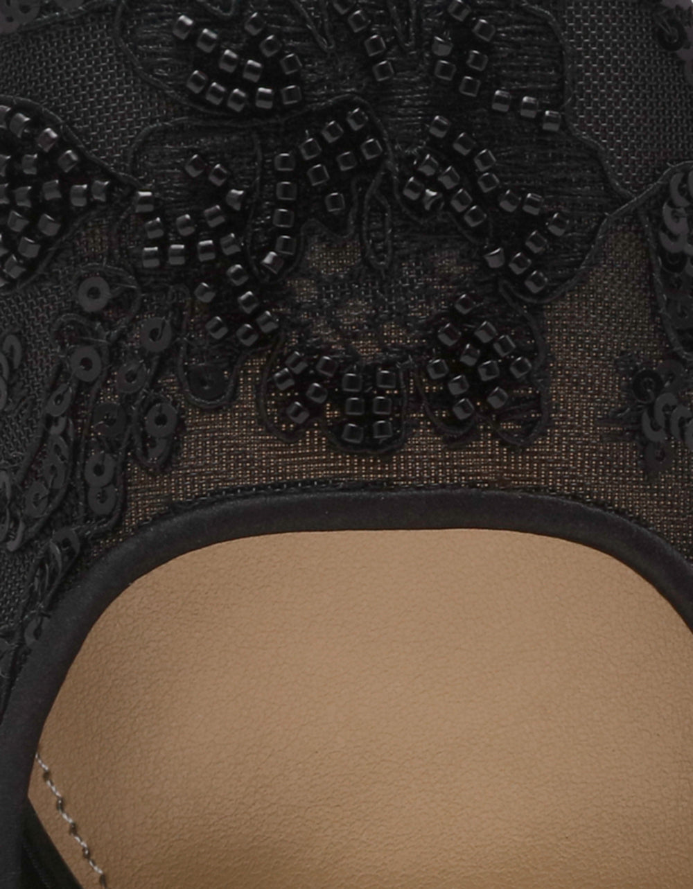 Betsey Johnson Premium | NINAH BLACK Square-Toe Slingback Mesh Block Heels