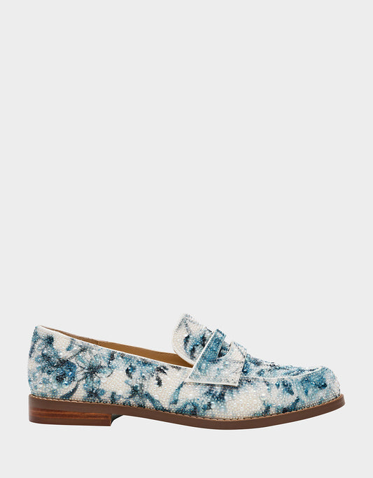 Betsey Johnson Value | ARON BLUE FLORAL Loafers