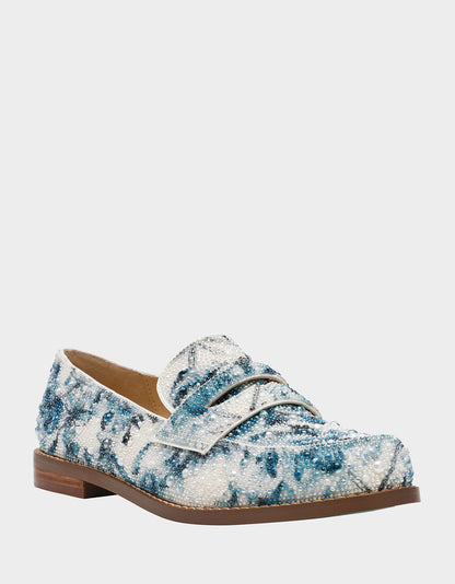 Betsey Johnson Value | ARON BLUE FLORAL Loafers