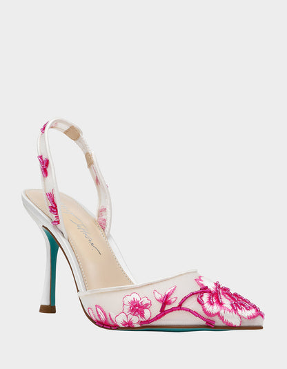 Betsey Johnson Trending | PATCH FUCHSIA Pointed-Toe Heel