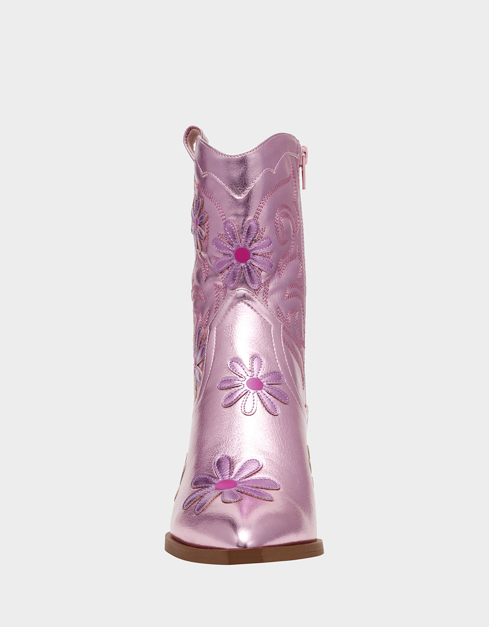 Betsey Johnson Quality | TEDDYY PINK Western Pointed-Toe Ankle Boot