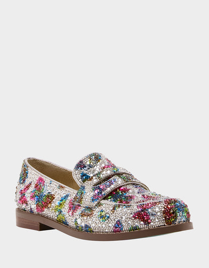 Betsey Johnson Deals | ARON SILVER BUTTERFLY Loafers