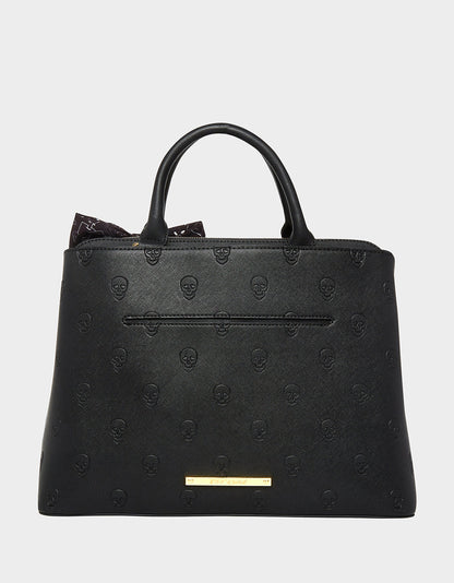 Betsey Johnson Everyday | SKULLICIOUS SATCHEL Black Bag