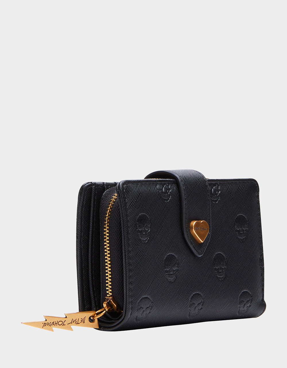 Betsey Johnson Trending | SKULLICIOUS BIFOLD WALLET BLACK