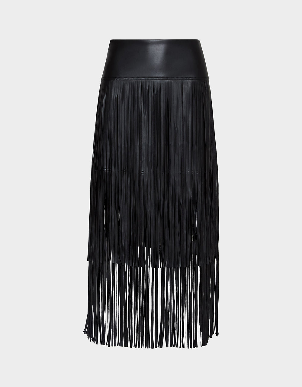 Betsey Johnson Special Offer | MIDNIGHT RODEO SKIRT BLACK Women's Fringe Maxi Skirt