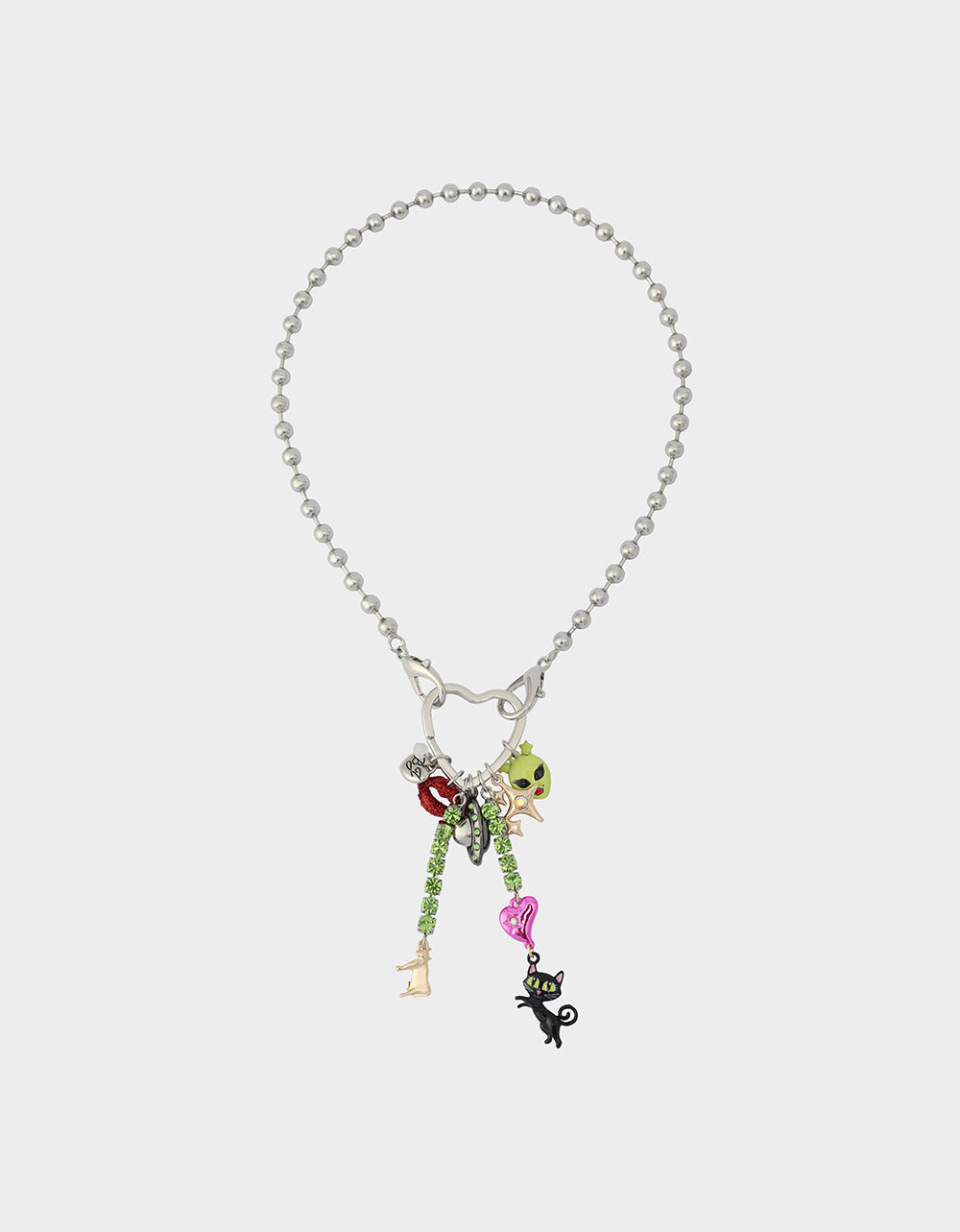 Betsey Johnson Classic | ALIEN PEARL PENDANT MULTI Women's Alien Charm Necklace