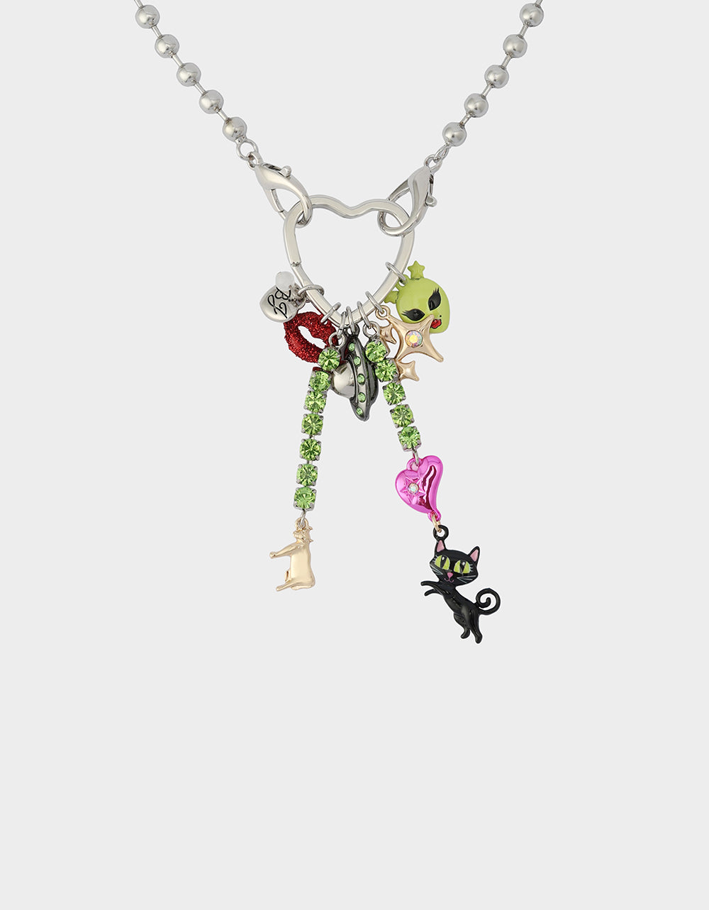 Betsey Johnson Classic | ALIEN PEARL PENDANT MULTI Women's Alien Charm Necklace