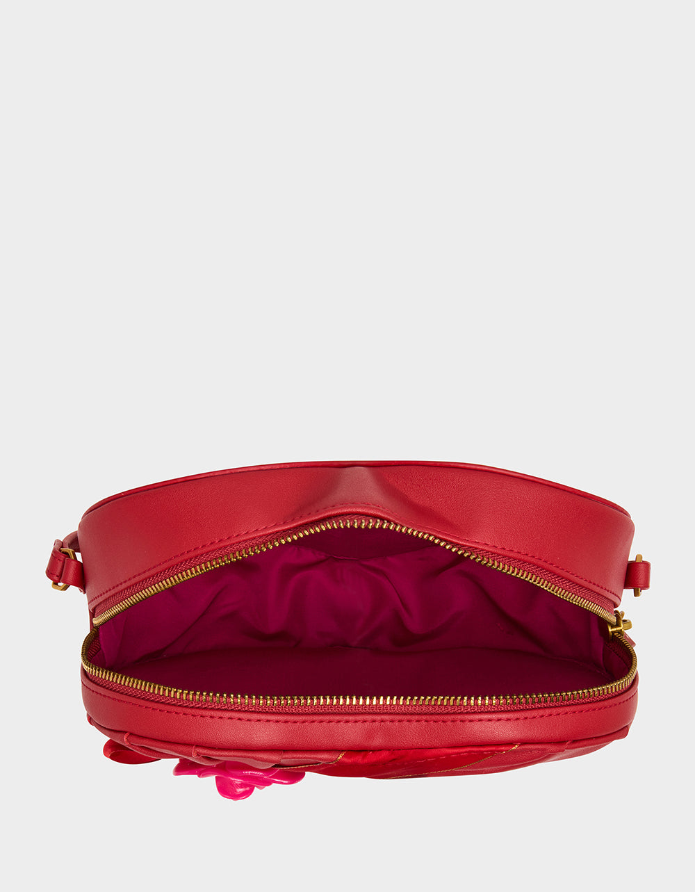 Betsey Johnson Recommended | KITSCH RETRO ROMEO RED Women's Valentine's Day Heart Crossbody Handbag