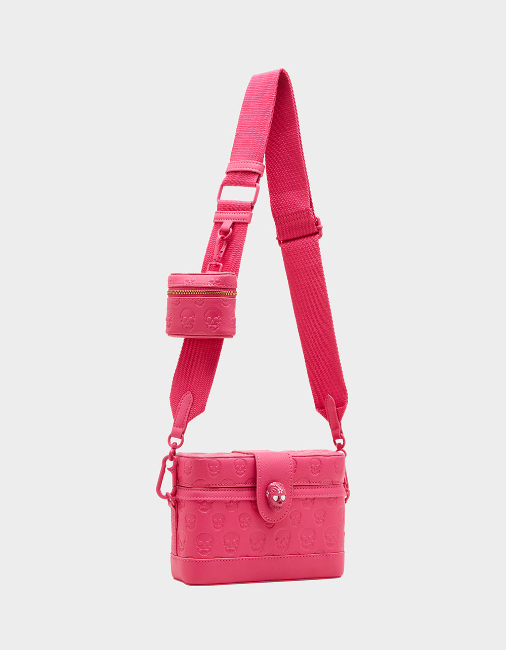 Betsey Johnson Latest | SKULL BOSS VANITY BAG PINK
