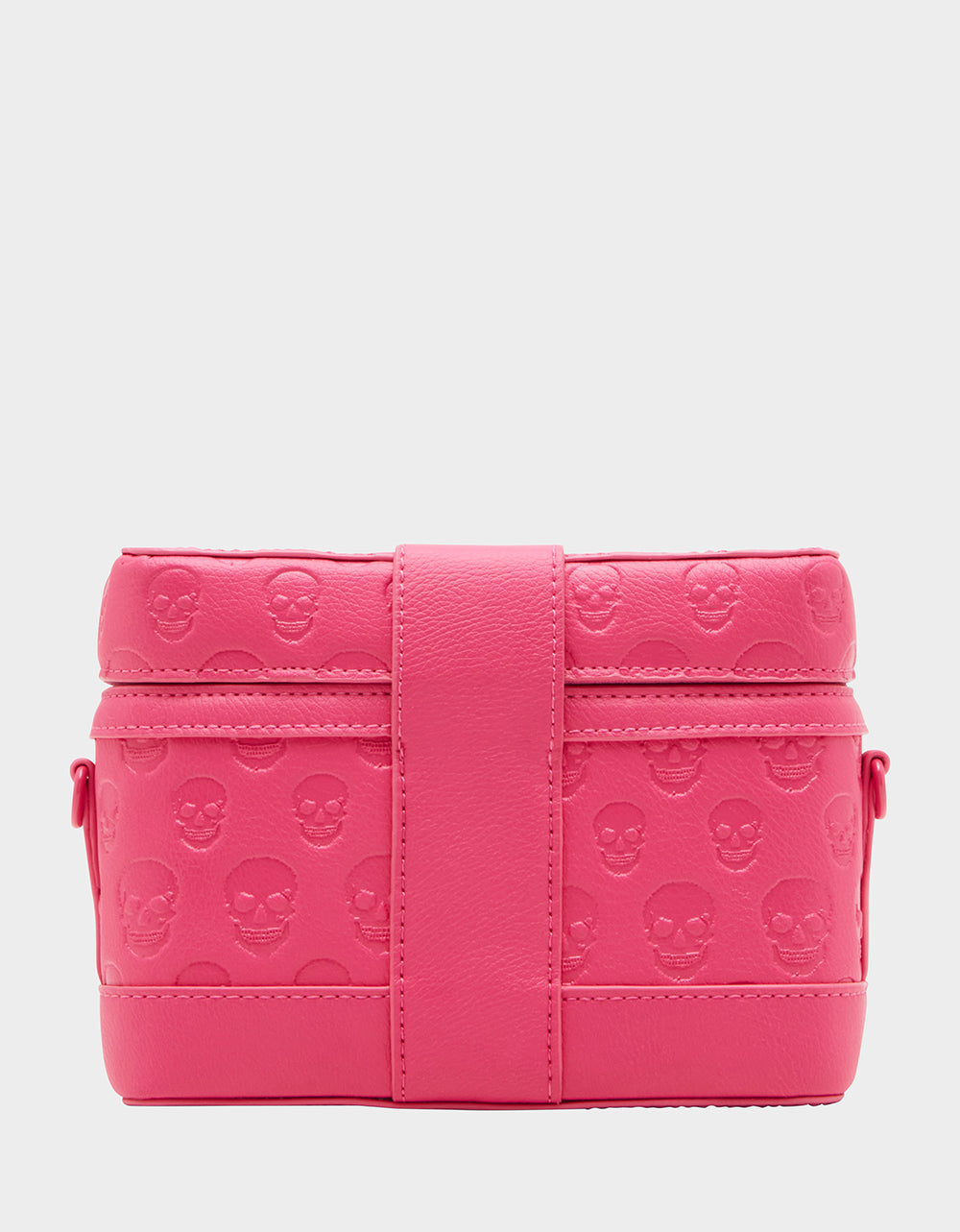 Betsey Johnson Latest | SKULL BOSS VANITY BAG PINK