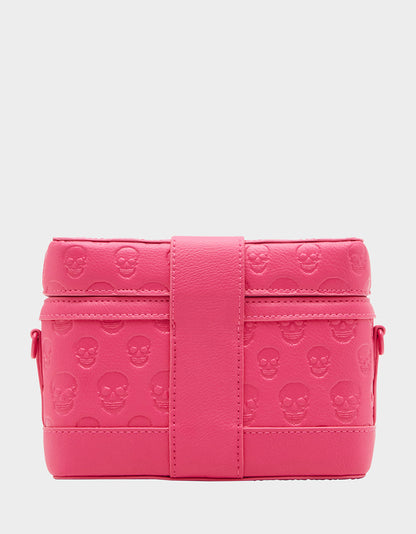 Betsey Johnson Latest | SKULL BOSS VANITY BAG PINK