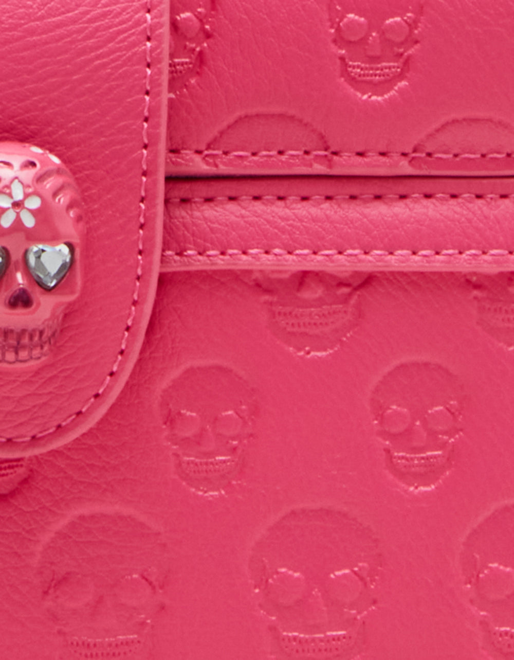 Betsey Johnson Latest | SKULL BOSS VANITY BAG PINK
