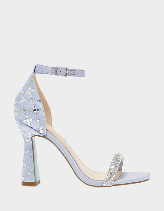 Betsey Johnson Trending | DEAN LILAC Rhinestone Heels