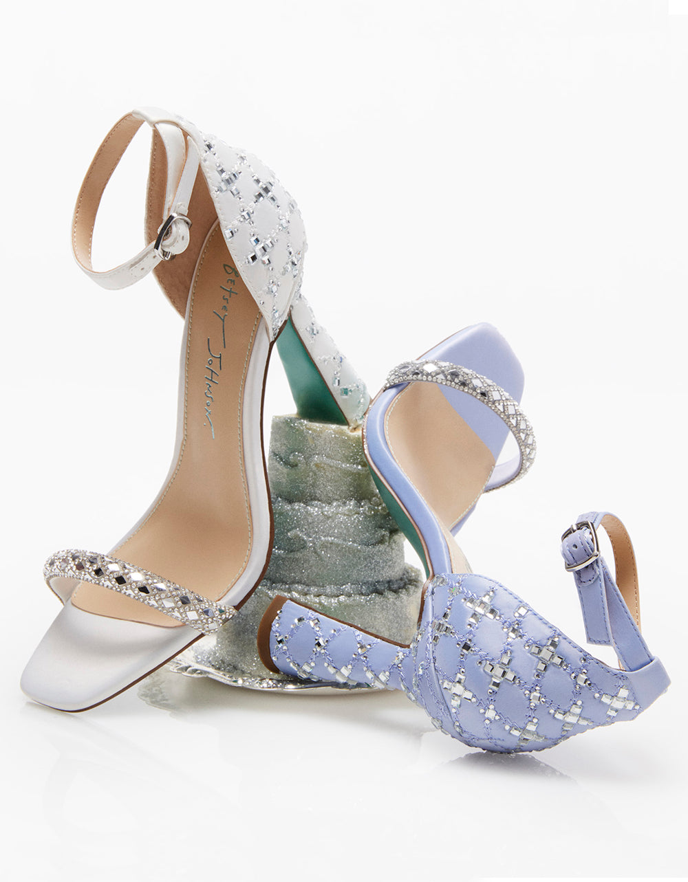 Betsey Johnson Trending | DEAN LILAC Rhinestone Heels