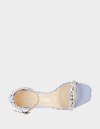 Betsey Johnson Trending | DEAN LILAC Rhinestone Heels