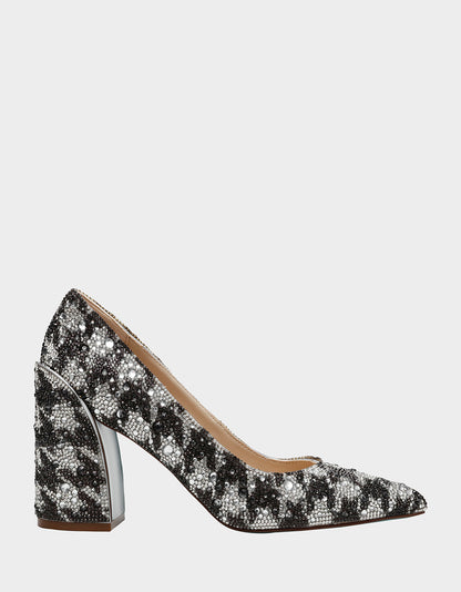 Betsey Johnson Premium | JODY HOUNDSTOOTH Pointed Toe Heel