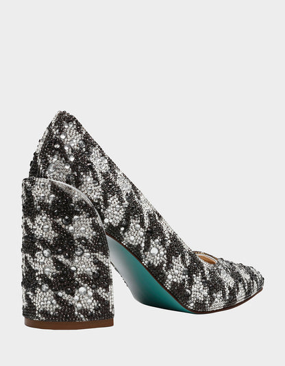 Betsey Johnson Premium | JODY HOUNDSTOOTH Pointed Toe Heel