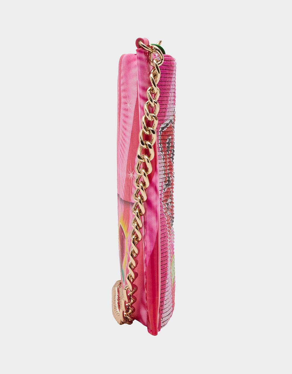 Betsey Johnson Popular | RING POP® PARTY POUCH PINK Women's Clutch Chain Strap Crossbody Handbag