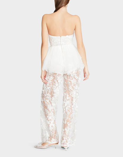 Betsey Johnson Top Pick | JENNA JUMPSUIT WHITE
