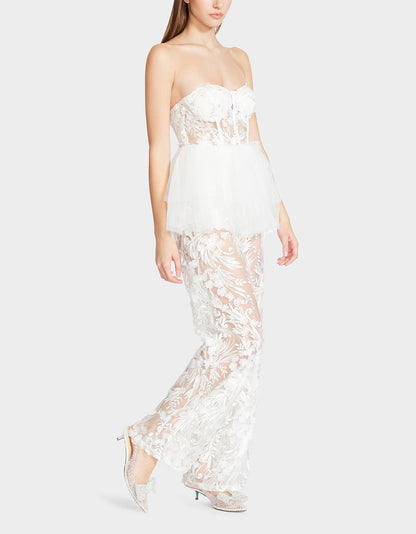 Betsey Johnson Top Pick | JENNA JUMPSUIT WHITE