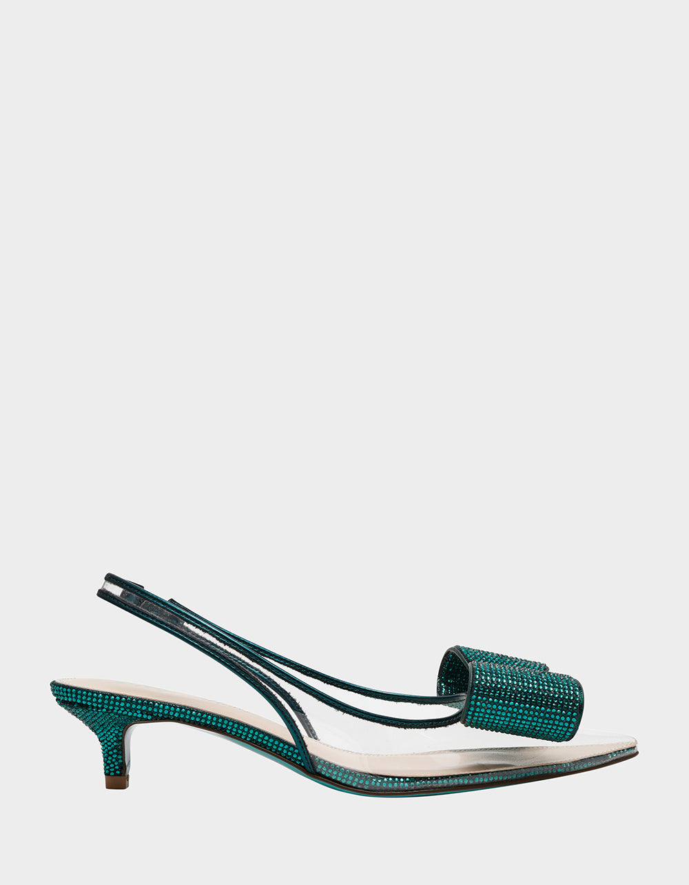 Betsey Johnson Smart Buy | ALLI EMERALD Slingback Kitten Heel