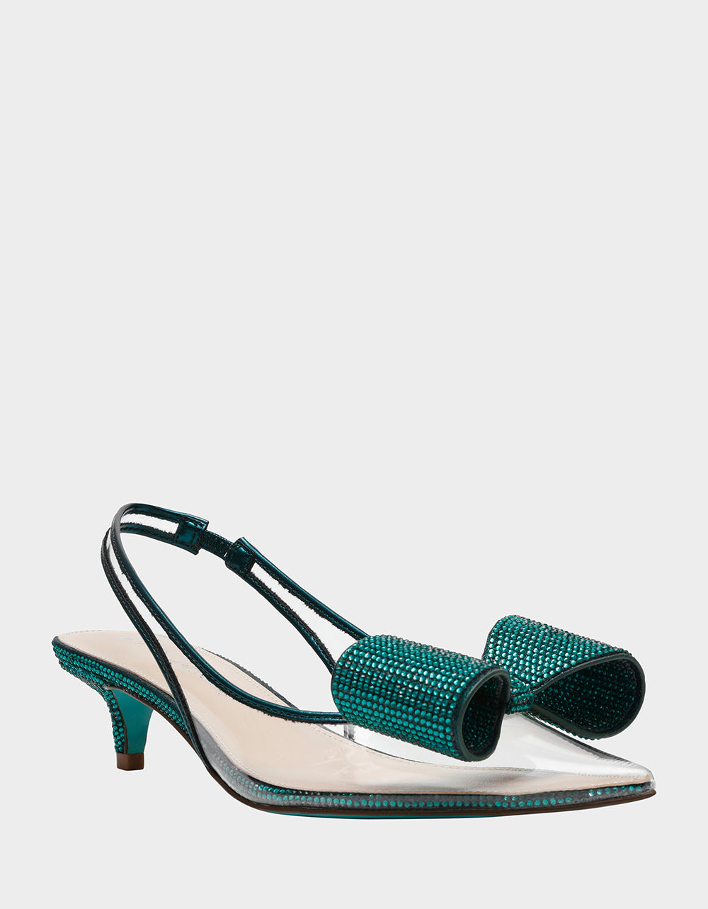 Betsey Johnson Smart Buy | ALLI EMERALD Slingback Kitten Heel