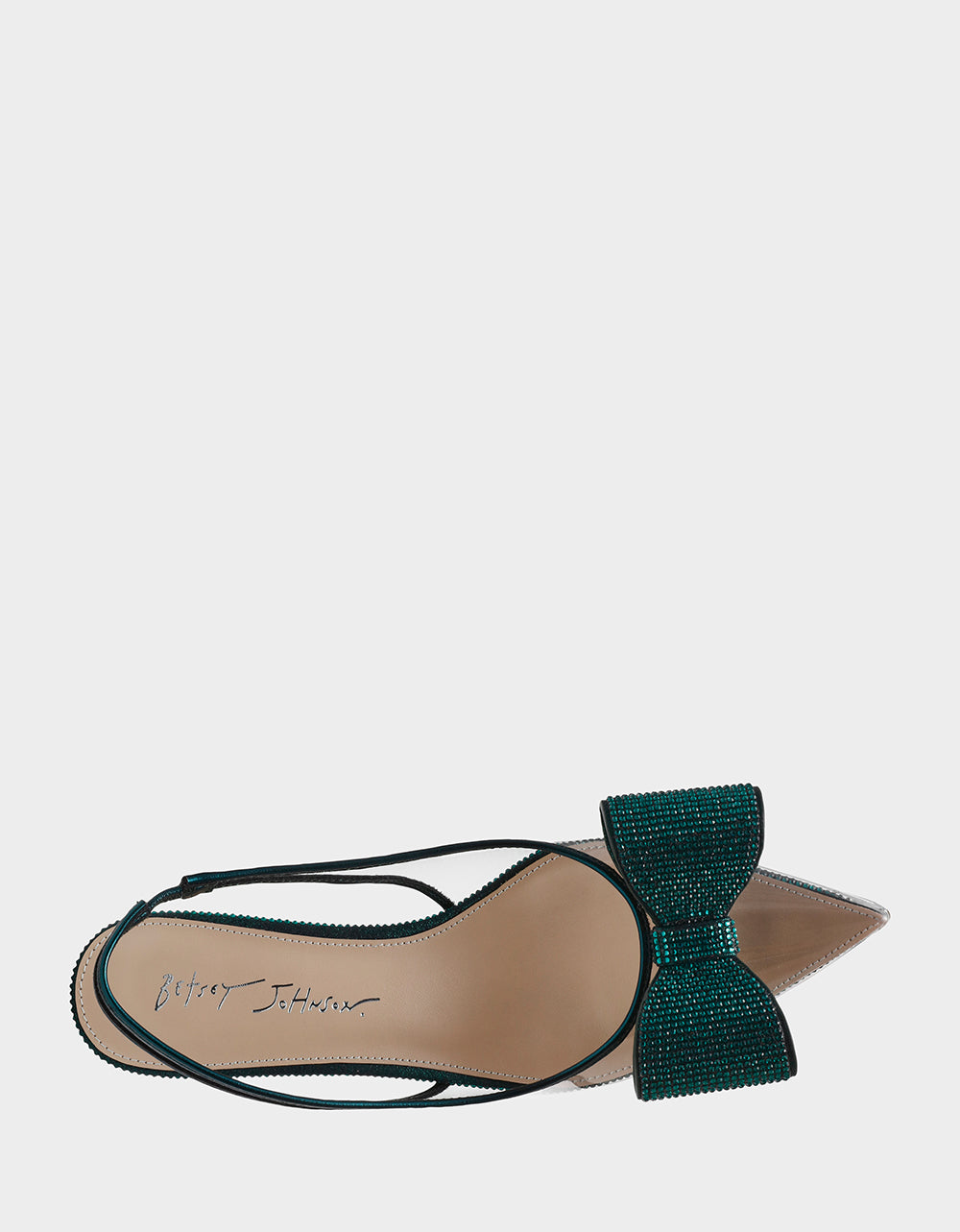 Betsey Johnson Smart Buy | ALLI EMERALD Slingback Kitten Heel
