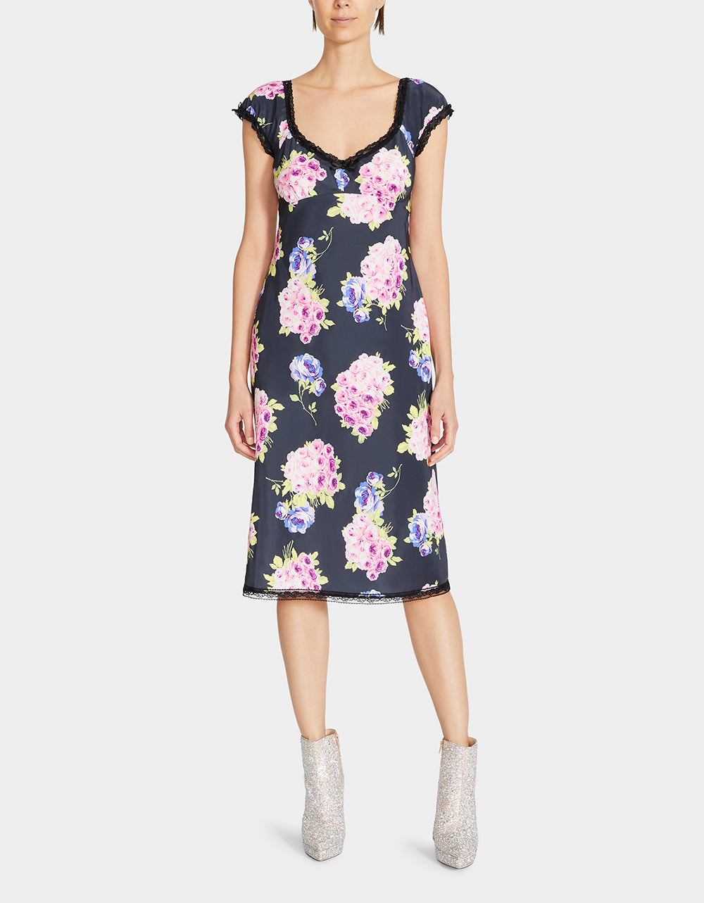 Betsey Johnson Sale | MALIBU MIDI DRESS BLACK