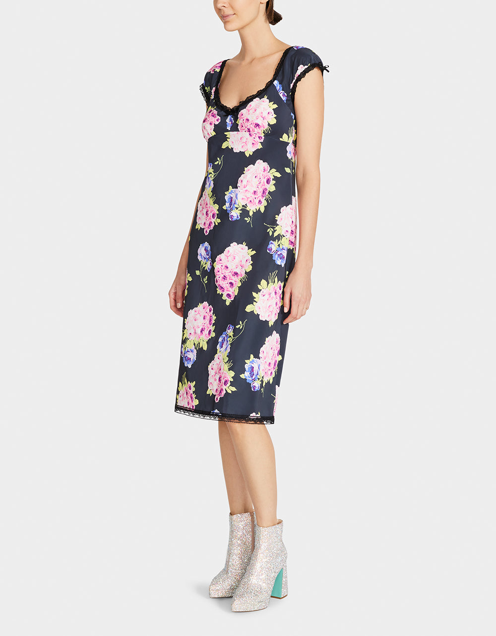 Betsey Johnson Sale | MALIBU MIDI DRESS BLACK