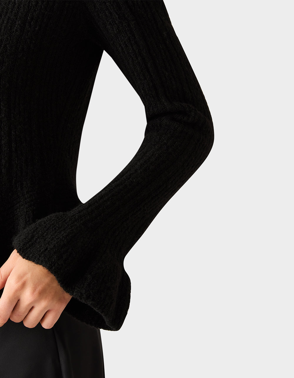 Betsey Johnson Sale | BELLE CARDIGAN BLACK Women's Black V-Neck Button Down Cardigan Sweater