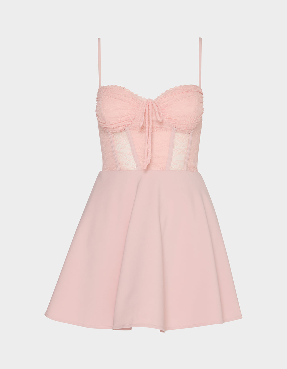 Betsey Johnson Signature | BALLET ROSE DRESS LIGHT PINK Women's Pink Corset A-line Mini Dress