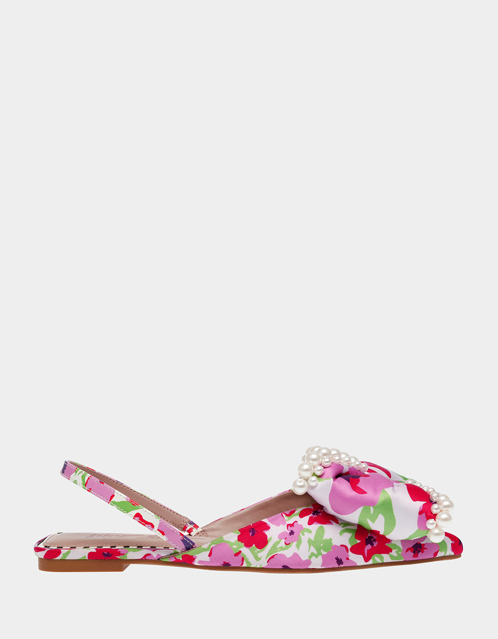 Betsey Johnson Value | CAMILO WHITE MULTI Floral Slingback Flats