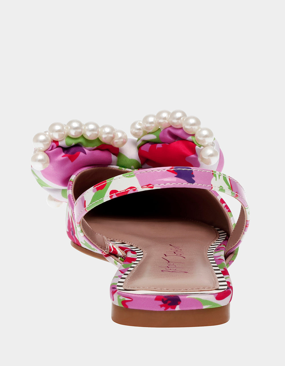 Betsey Johnson Value | CAMILO WHITE MULTI Floral Slingback Flats