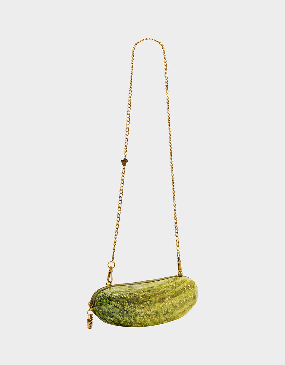 Betsey Johnson Best Seller | A BIG DILL GREEN Women's Kitsch Food Dill Pickle Crossbody Handbag