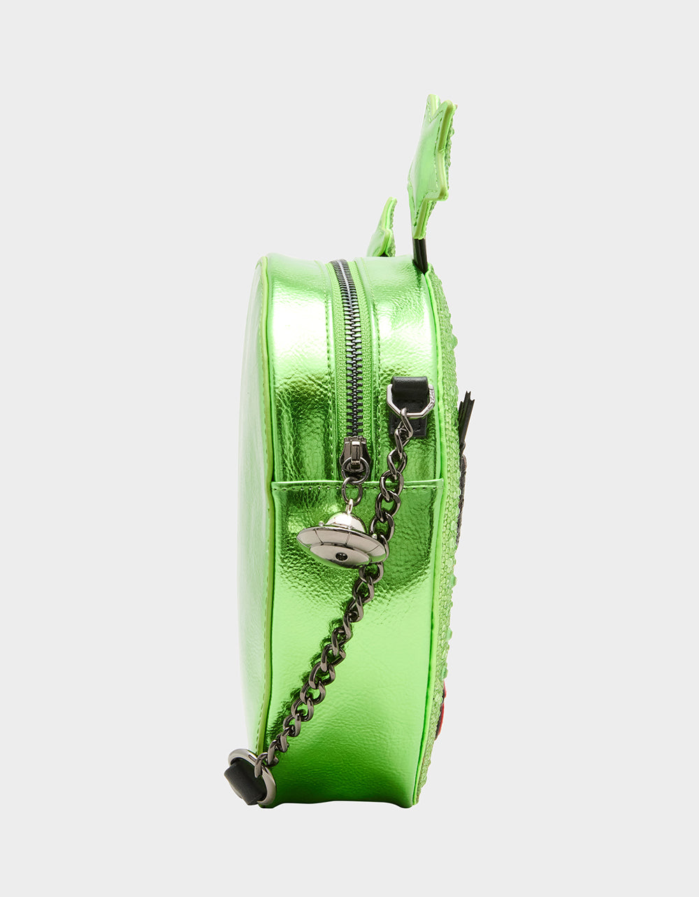 Betsey Johnson Value | KITSCH OUT OF YOUR ORBIT GREEN Women's Alien Kitsch Crossbody Handbag
