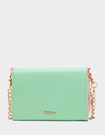 Betsey Johnson Deals | GONE CLUBBING WALLET ON CHAIN MULTI Golf Crossbody Women's Wallet Handbag