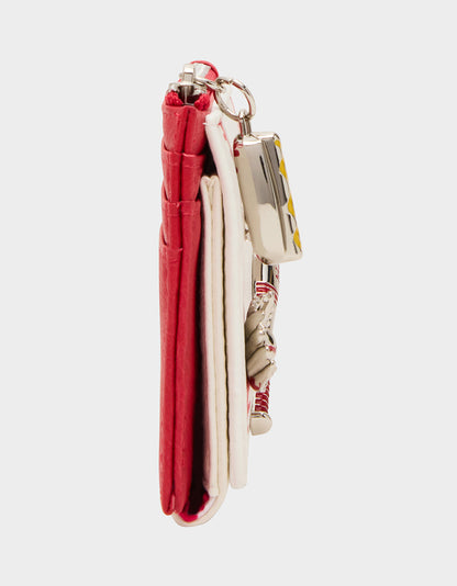 Betsey Johnson Featured | PLAYING THE FIELD WALLET CREAM Bifold Baseball Women's Wallet