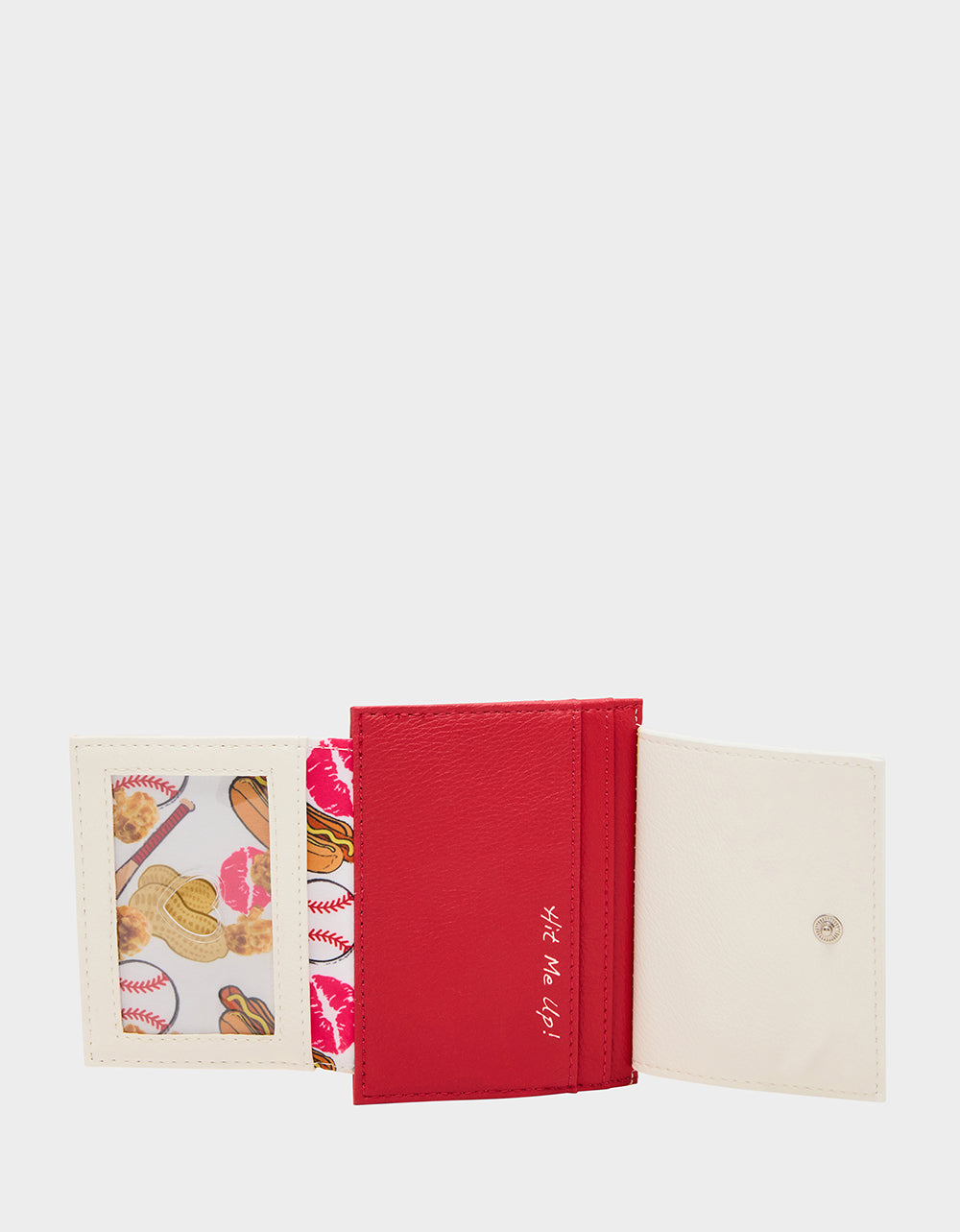 Betsey Johnson Featured | PLAYING THE FIELD WALLET CREAM Bifold Baseball Women's Wallet