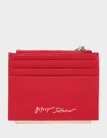Betsey Johnson Featured | PLAYING THE FIELD WALLET CREAM Bifold Baseball Women's Wallet