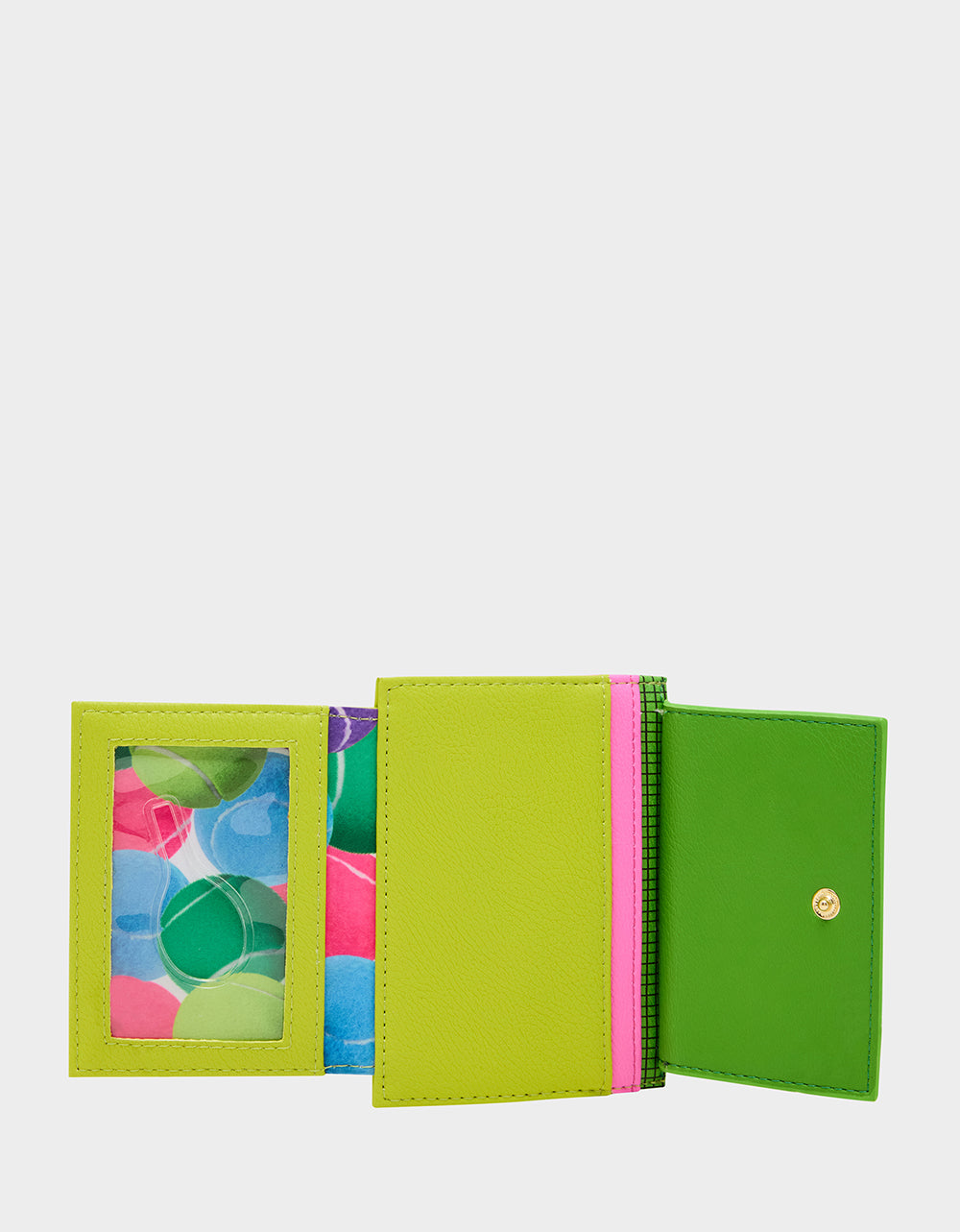 Betsey Johnson New | NET WORTH WALLET GREEN Bifold Tennis Women's Wallet