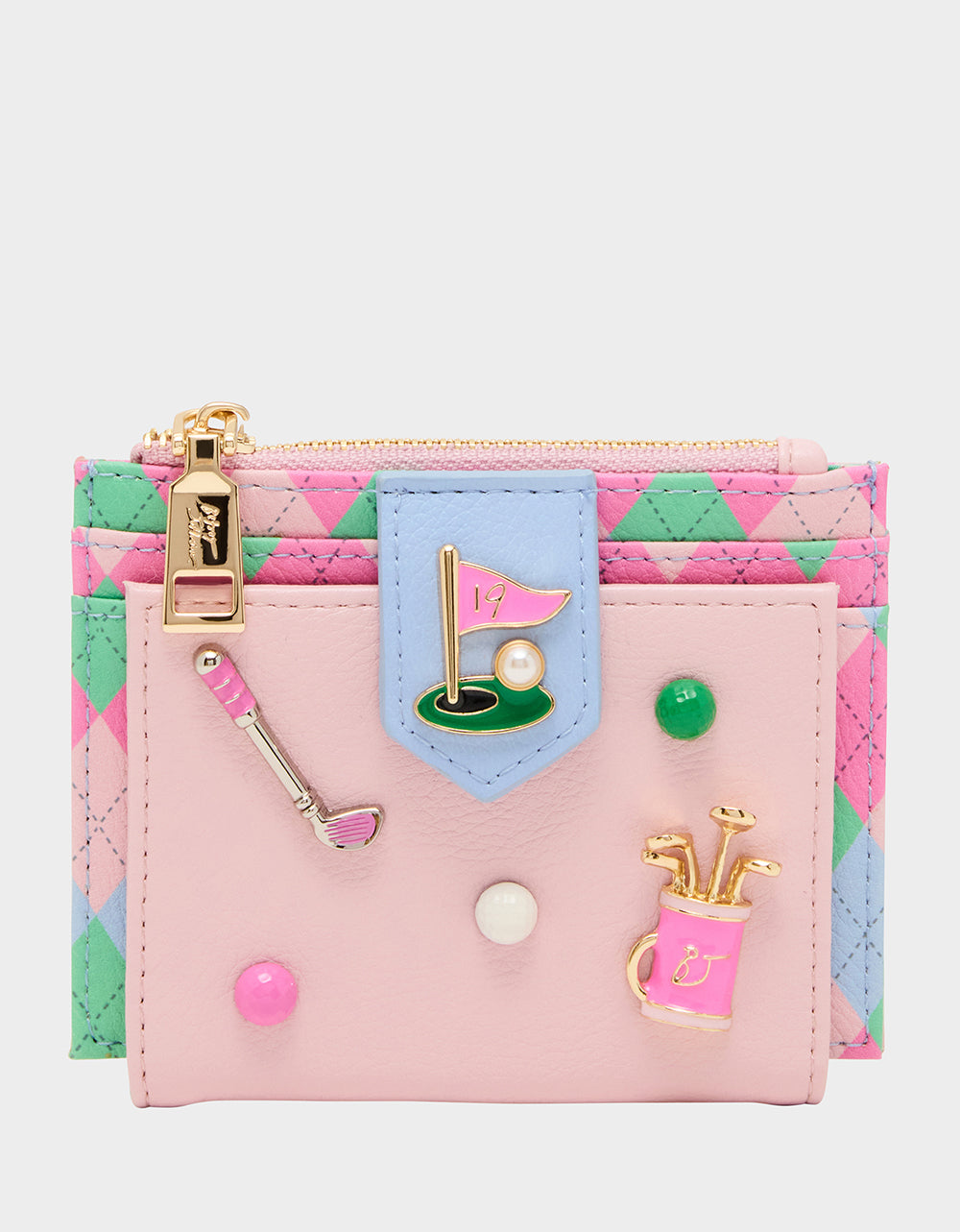 Betsey Johnson Classic | 19TH HOLE WALLET PINK MULTI Bifold Golf Women's Wallet
