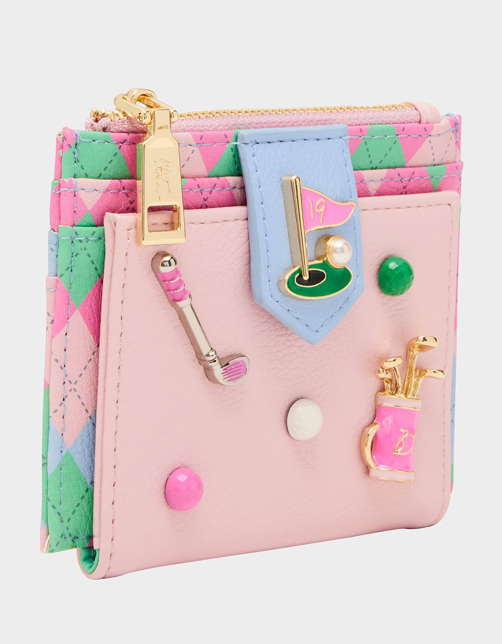Betsey Johnson Classic | 19TH HOLE WALLET PINK MULTI Bifold Golf Women's Wallet