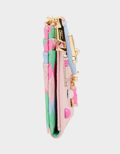 Betsey Johnson Classic | 19TH HOLE WALLET PINK MULTI Bifold Golf Women's Wallet