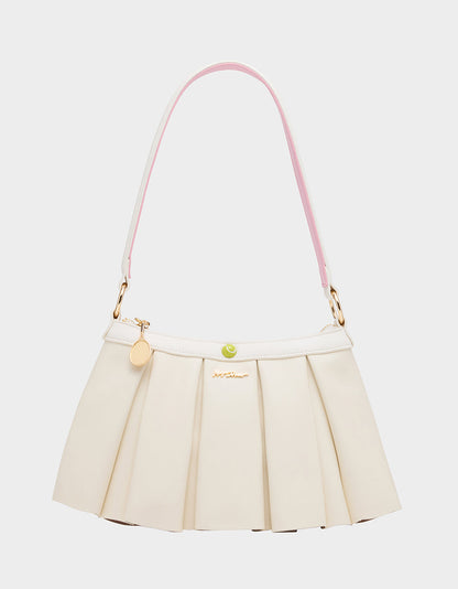 Betsey Johnson Exclusive | I SEE LONDON, I SEE FRANCE CREAM Women's Kitsch Shoulder Bag Ruffles Handbag
