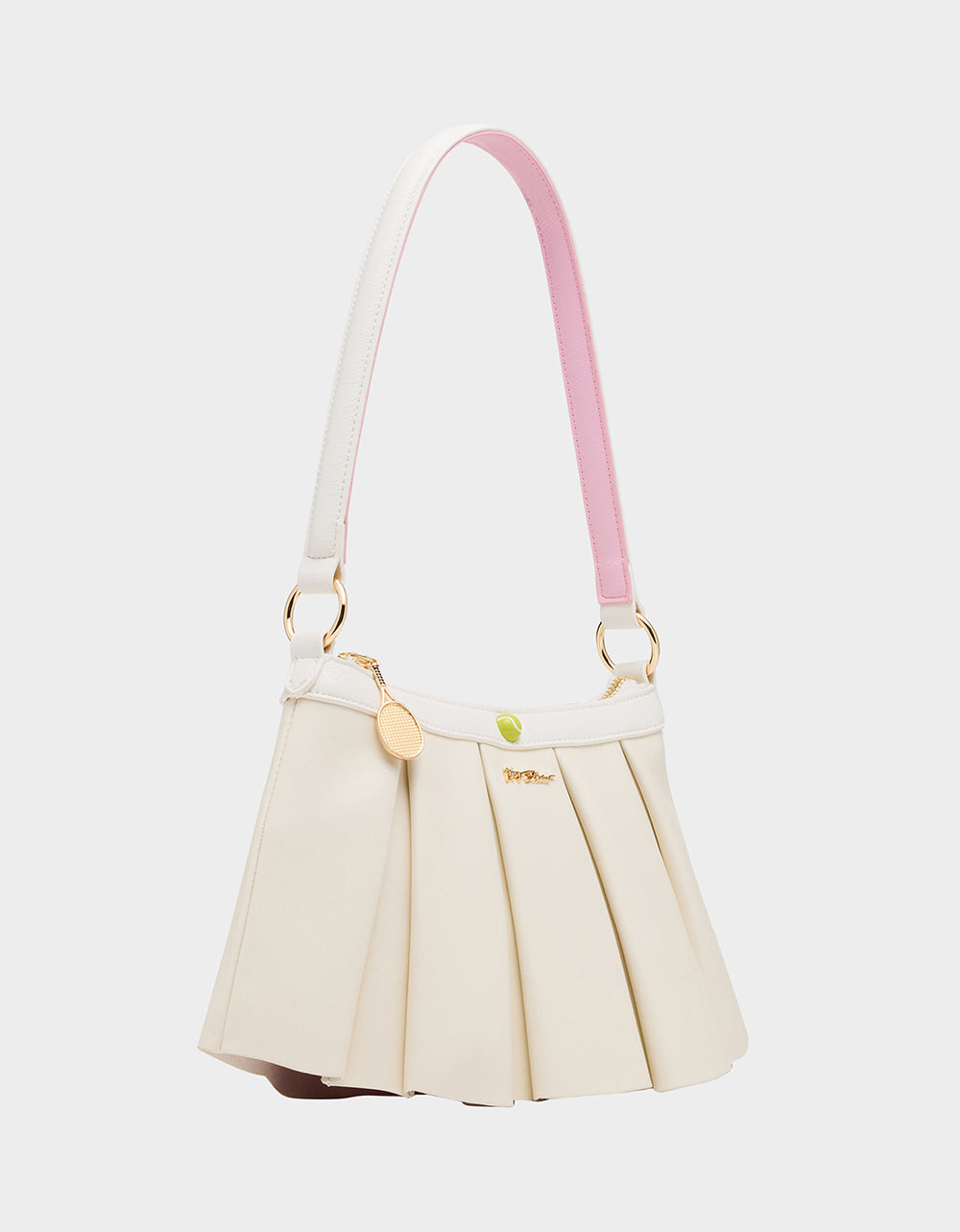 Betsey Johnson Exclusive | I SEE LONDON, I SEE FRANCE CREAM Women's Kitsch Shoulder Bag Ruffles Handbag