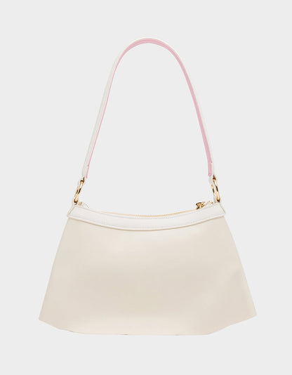 Betsey Johnson Exclusive | I SEE LONDON, I SEE FRANCE CREAM Women's Kitsch Shoulder Bag Ruffles Handbag